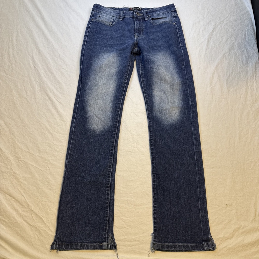 Southpole Jeans Mens 30X32 Skinny Blue Denim Stretch Distressed Slim Fit 90s Y2k